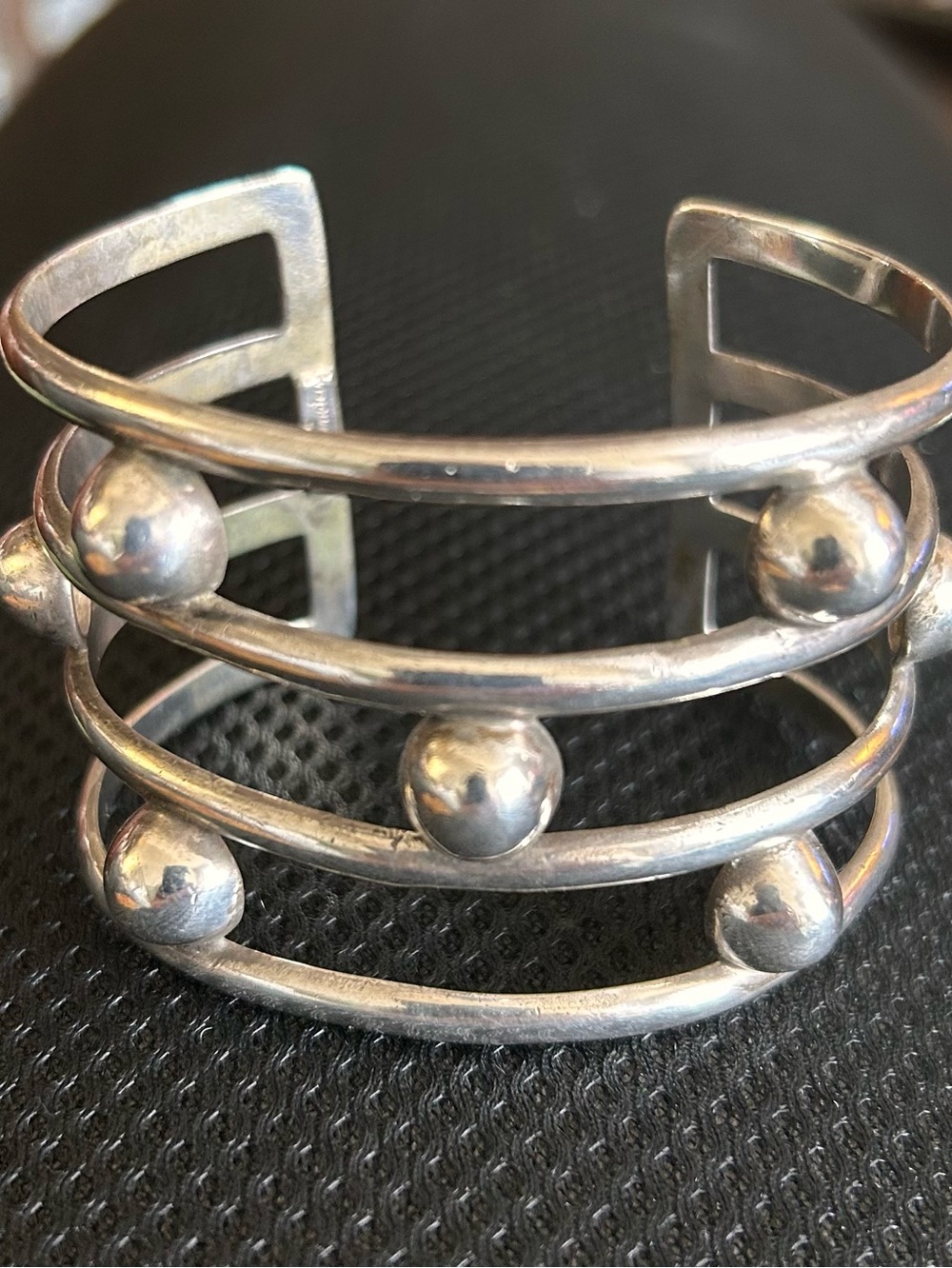 Sterling Silver Nettie Rosenstein Multi-Band Cuff Bracelet - Silver